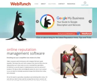 Webpunch12.com(WebPunch's online reputation management software) Screenshot