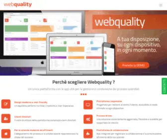 WebQuality.it(Piattaforma di collaborazione e condivisione di contenuti Webquality) Screenshot