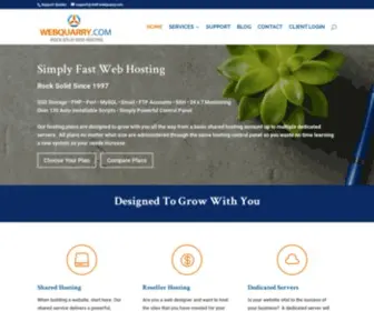 WebQuarry.com(Web hosting provider) Screenshot