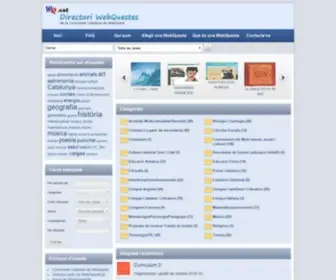 WebQuestcat.net(Directori WebQuest de la Comunitat Catalana de WebQuest) Screenshot