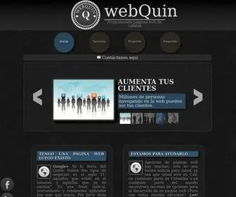 WebQuin.com(Paginas web cali) Screenshot