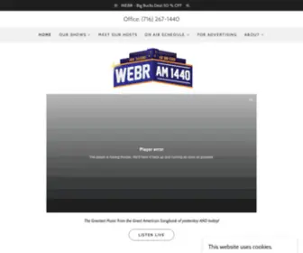 Webr1440.com(WEBRWebr1440, Radio Station) Screenshot