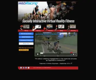 Webracinginc.com(Virtual Reality Fitness Software and on line Webracing) Screenshot