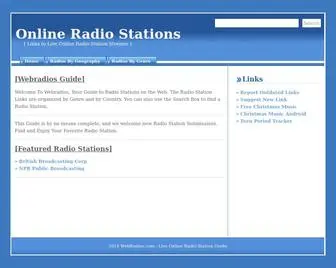 Webradios.com(Online Radio Stations) Screenshot