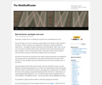 Webrailroader.com(The WebRailRoader) Screenshot