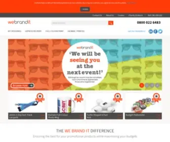 Webrandit.co.uk(We Brand It Promotional Products) Screenshot