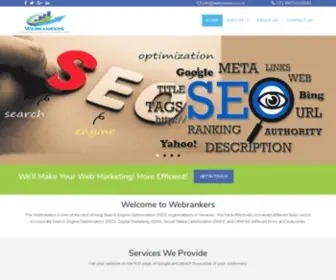 Webrankers.co.in(Best SEO Company in Varanasi) Screenshot