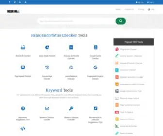 Webranktop.com(Web Rank Top SEO Tools) Screenshot
