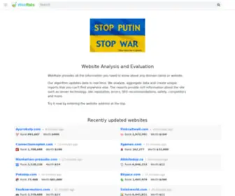 Webrate.net(Web Analysis and Statistics) Screenshot