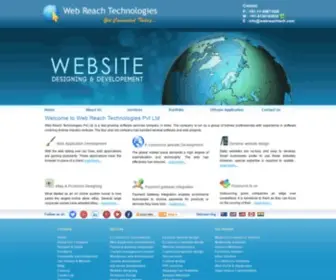 Webreachtech.com(Ecommerce web development company) Screenshot