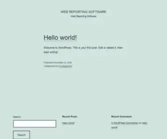 Webreportingsoftware.com(Web Reporting Software) Screenshot