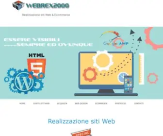 Webrex2000.com(Realizzazione siti Web Roma) Screenshot