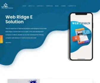 Webridgeesolution.com(Web Ridge E Solution) Screenshot