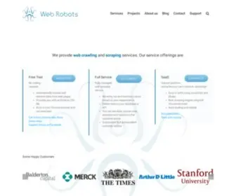 Webrobots.io(We do web scraping service better) Screenshot