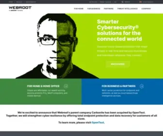 Webroot.co.uk(Next-Gen Cybersecurity & Threat Intelligence) Screenshot