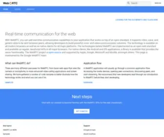 Webrtc.org(An open framework for the web that enables Real) Screenshot