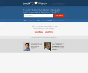 Webrtcweekly.com(Webrtcweekly) Screenshot