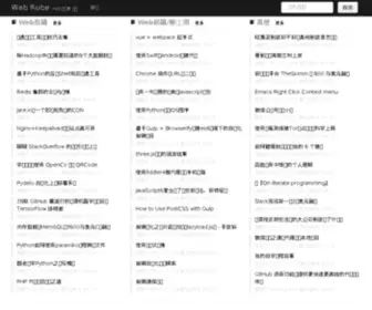 Webrube.com(Web 开发相关的技术型资讯交流网站) Screenshot