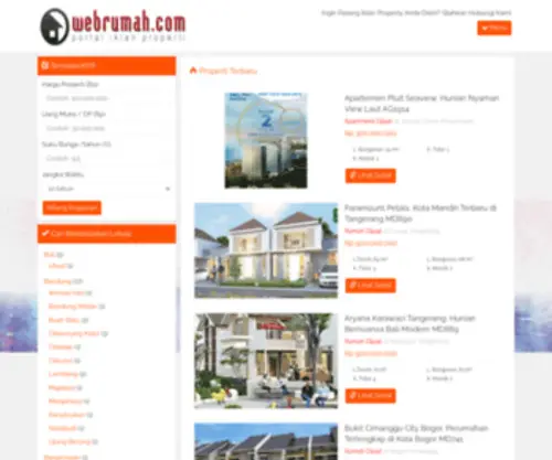 Webrumah.com(Iklan Rumah) Screenshot