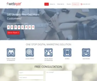 Webryze.ca(Toronto's Leading SEO Services Company) Screenshot