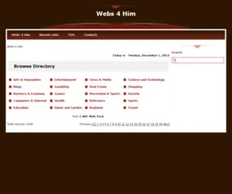 Webs4Him.com(新锦江注册) Screenshot