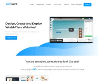 Websaint.co(Websaint Website Builder) Screenshot