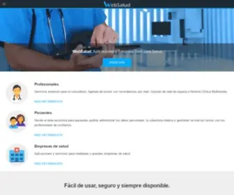 Websalud.com.ar(Aplicaciones Web para Salud) Screenshot