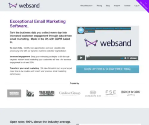 Websandhq.com(Customer Retention) Screenshot