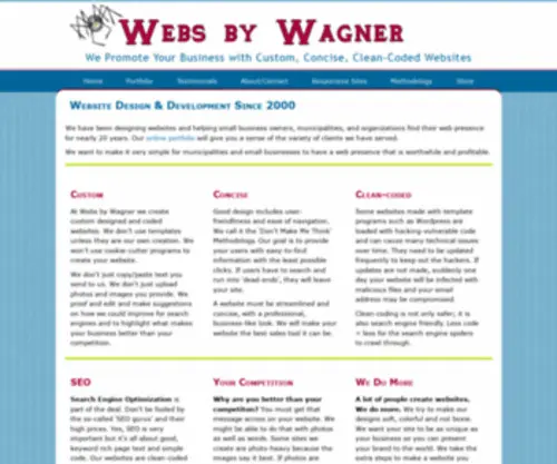 Websbywagner.com(Website Design & Development in Wisconsin) Screenshot