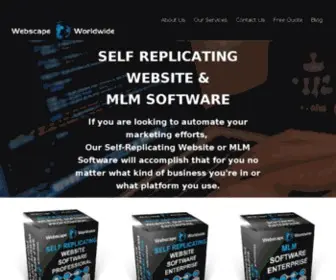 WebscapeWorldwide.com(Self-Replicating Websites, Affiliate, and MLM Software by Webscape Worldwide) Screenshot