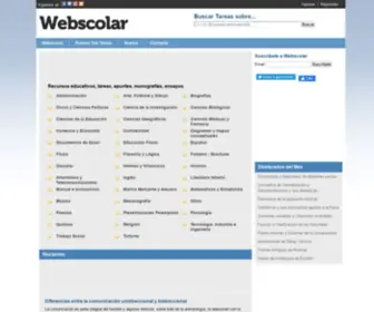 Webscolar.com(Apuntes, Tareas, Monografias, Trabajos, Ensayos) Screenshot