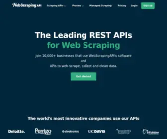 Webscrapingapi.com(All-In-One Scraping API) Screenshot