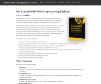Webscrapingfordatascience.com(Practical Web Scraping for Data science) Screenshot