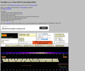 Websdr.fi(WebSDR on Finland in Ulvila) Screenshot