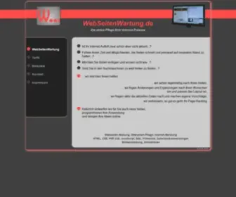 Webseitenwartung.de(Die aktive Pflege Ihrer Internet) Screenshot