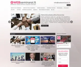 Webseminarai.lt(Didžiausia vaizdo seminarų svetainė Lietuvoje) Screenshot