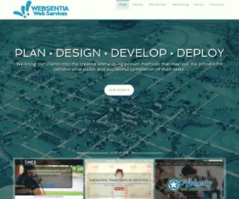 Websentia.com(Websites for Visual Designers and Creative Professionals) Screenshot