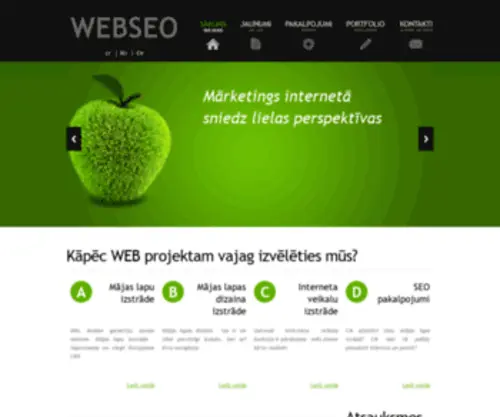 Webseo.lv(Mājas) Screenshot