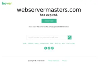 Webservermasters.com(Forsale Lander) Screenshot