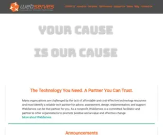 Webserves.org(Your Cause Is Our Cause) Screenshot
