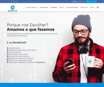 Webservic.com.br(Planos STREAMING MP3 e AACPLUS) Screenshot