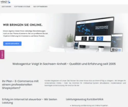Webservice-Voigt.de(WebAgentur Voigt Ihr Online Web Shop Dienstleister) Screenshot