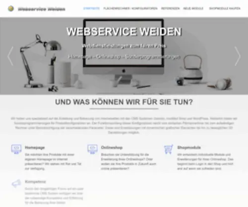 Webservice-Weiden.de(Willkommen) Screenshot