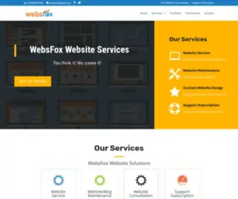 Websfox.com(WebsFox website service) Screenshot