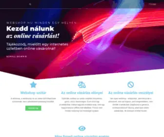 Webshop.hu(Minden egy helyen! – …egy újabb WordPress honlap…) Screenshot