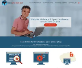 Websicherheit.at(Website Malware) Screenshot