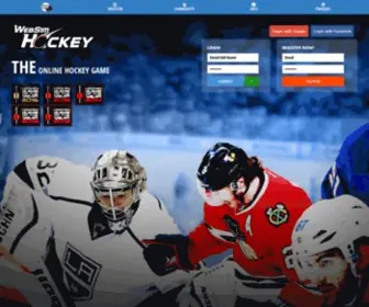 Websimhockey.com(NHLPA officially licensed multiplayer Online Hockey Manager game) Screenshot