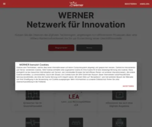 Website-Award.net(WERNER-Netzwerk für Innovation) Screenshot