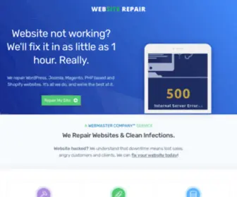 Website-Repair.com(Repair Any Website in 24 Hours or Less) Screenshot