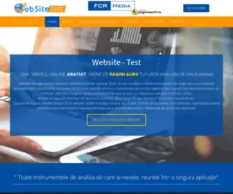 Website-Test.ro(Serviciu online oferit gratuit de Pagini Aurii) Screenshot